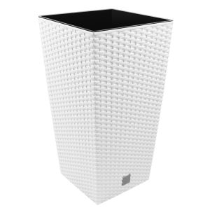 Pote prosperplast 26,6l branco - 26,5x26,5x50 cm com encaixe - "rato"