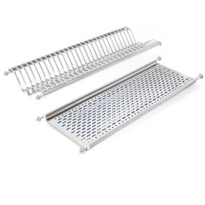 Emuca escorredores de pratos para módulos altos, módulo 800mm, aço inox