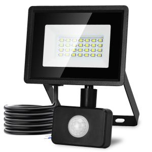 Aigostar foco led com sensor de movimento 20w,1650lm ip65 6500k