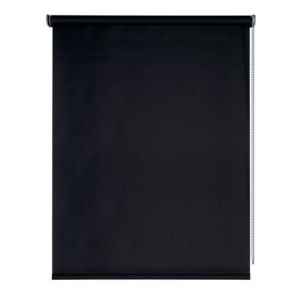 Estores blackout estore de rolo opaco preto 80 x 250 cm