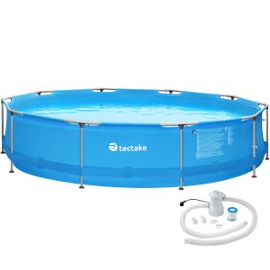 Piscina desmontável redonda com filtro purificador ø 360 x 76 cm, azul