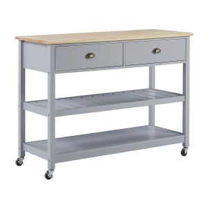 Carrito de cocina navarino madera gris