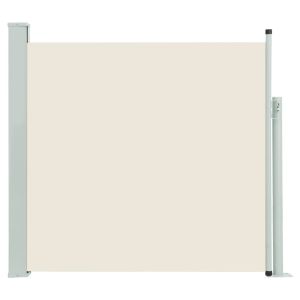 vidaXL toldo lateral retráctil de jardín color crema 170x300 cm
