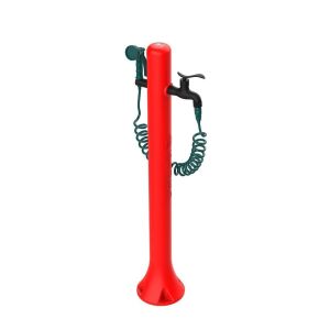 Fonte vermelha com canhão de jardim sined fontana acqua pro rossa