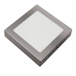 Downlight de superfície gabbro 18w níquel 1620lm 3,5x22x22 cm