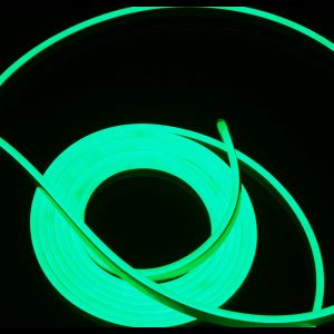 Kit neon 5m verde  12v, transformador e cabo de 1m