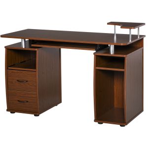 Mesa para computador melamina color marrón 120x55x85 cm Homcom