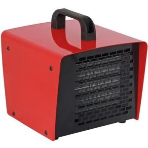 Aquecedor industrial ptc - 2000 w - compacto - função ar frio - termostato