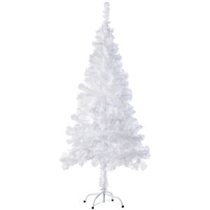 Árvore de natal artificial com suporte metálico branco