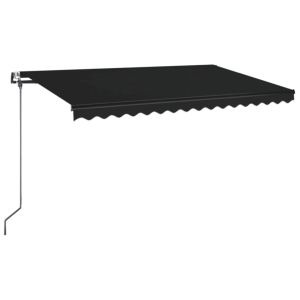 vidaXL toldo retráctil automático gris antracita 400x350 cm