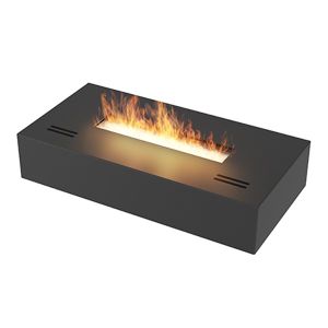 Simple box - biofireplace independente em preto fosco 40 cm