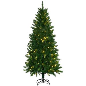 Árvore de natal artificial PVC, metal color verde ø94x180 cm Homcom