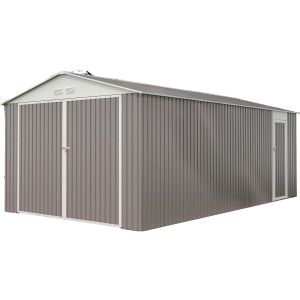 Garagem de metal "nevada" com porta de batente 18.56 m²