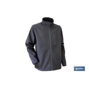 Chaqueta soft shell negra lister 340g/m talla m