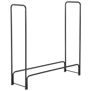 Suporte para lenha aço 122x35x122 cm Homcom