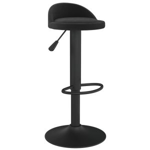 vidaXL taburete de cocina de terciopelo negro