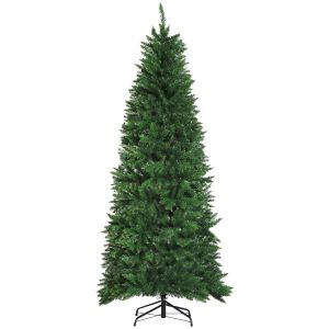 Árvore de natal PVC e aço color verde φ91x210 cm Homcom, casa - natal