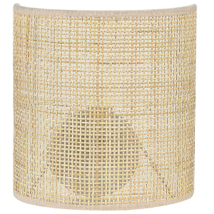 Candeeiro de parede em rattan natural cario