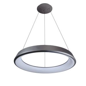 Luminária pendente lizer LED 36w prata