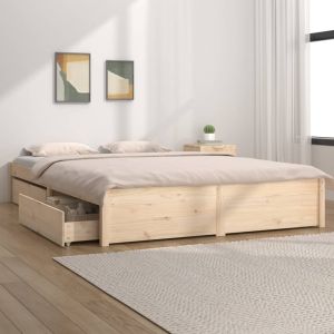 Cama c/ gavetas 180x200 cm tamanho super king