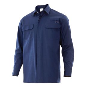 Camisa velilla flame retardant l azul marinho