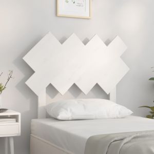 Cabeceira de cama 92x3x81 cm pinho maciço branco