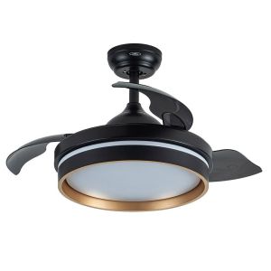 Ventilador de techo nalon negro cct regulable 40cm