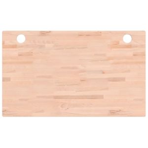 vidaXL tablero de escritorio madera maciza de haya 100x60x2,5 cm