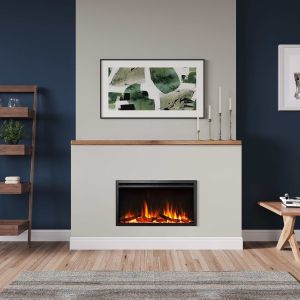BALDERIA Lareira eléctrica Atalanta 33" | empotável, LED, 1800W | preto