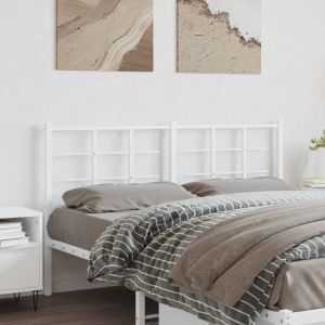 Cabeceira de cama 150 cm metal branco