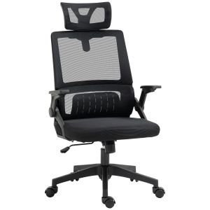 Cadeira de escritório malha, espuma, pp e placa multicamadas preto