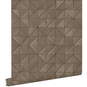 Estahome papel de parede gráfico 3d castanho - 50 x 900 cm - 139327