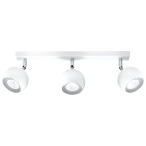 Lámpara de techo oculare 3 blanco acero 45x16x10cm