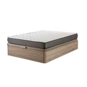 Cama dobrável canapé cambria 135 cm + colchão básico 18 cm