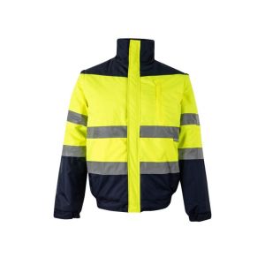 Casaco bicolor av 5xl azul marinho/amarelo fluor