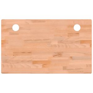 vidaXL tablero de escritorio madera maciza de haya 100x60x1,5 cm