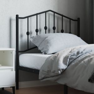 Cabeceira de cama 90 cm metal preto