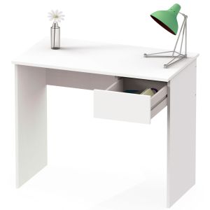 Escrivaninha, mesa de computador 75x90x50cm,  briebe nova branco