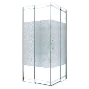 Ondee - porta uimi - canto de correr - cromado - 90x90x210cm