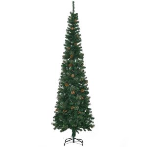 Árvore de natal PVC e metal color verde ø58x225 cm Homcom, casa - natal