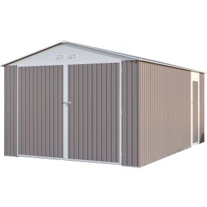 Garagem de metal "nevada" com porta de batente15.36 m²