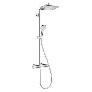 Hansgrohe crometta e 240 ecosmart coluna de chuveiro termostática cromada