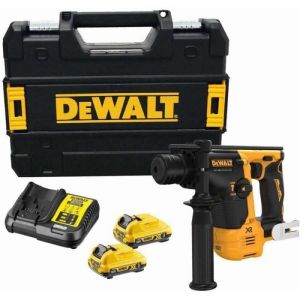 Martelo perfurador Dewalt sds-plus xr 12v ultracompacto - 2 baterias de 3ah