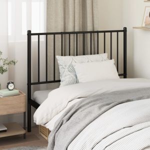 Cabeceira de cama 100 cm metal preto