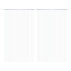 Cortinas de fios 2 pcs 140x250 cm branco pt4914