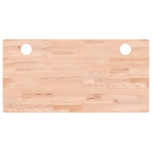 vidaXL tablero de escritorio madera maciza de haya 110x55x4 cm
