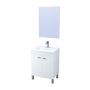 Ondee - móvel de casa de banho heLGo - 60cm - branco - melamina