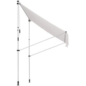 Toldo portátil poliéster, alumínio e aço color blanco 200x150x(170-280) cm